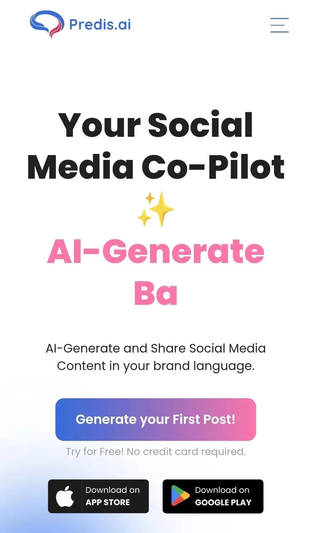 AI+写作生成 Predis:智能写作生成软件,为创作赋能,提升内容品质 AI+写作生成 Predis:智能写作生成软件,为创作赋能,提升内容品质