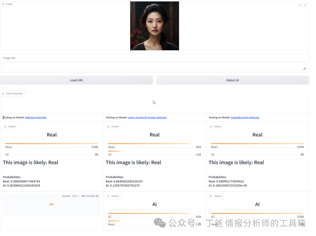 【工具】AI生成图像检测器 【工具】AI生成图像检测器