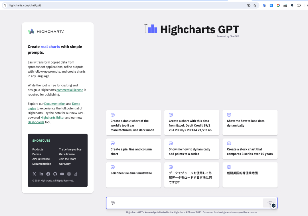 Highcharts推出AI工具-Highcharts-GPT智能助手,推动可视化图表开发领域革新 Highcharts推出AI工具-Highcharts-GPT智能助手,推动可视化图表开发领域革新