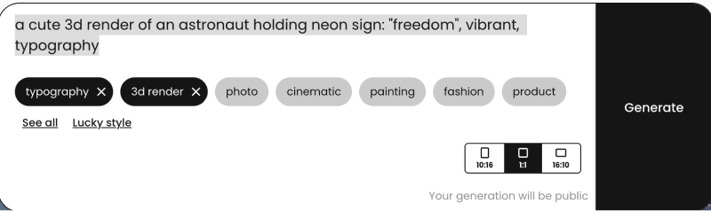 新生成式AI工具Ideogram,文字生成功能强大 新生成式AI工具Ideogram,文字生成功能强大