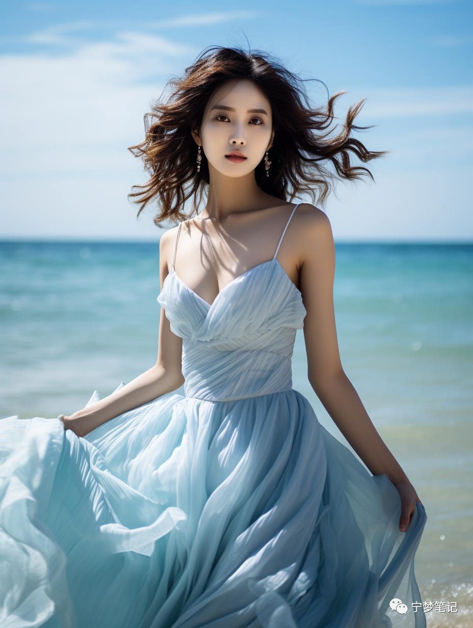 Midjourney绘画:AI绘画之海边美女探索 Midjourney绘画:AI绘画之海边美女探索