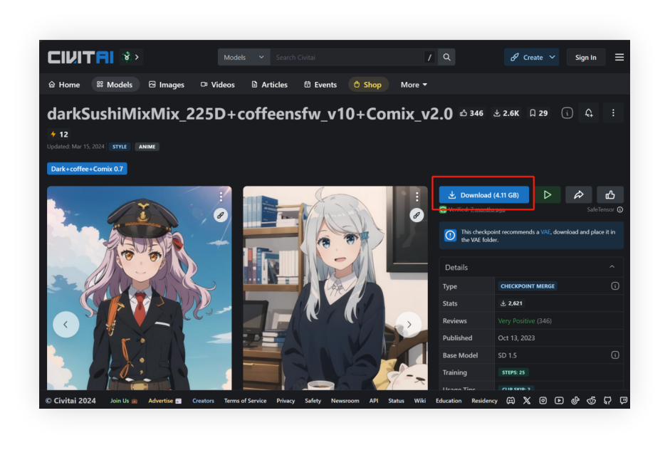 Stable Diffusion二次元人物生成方法 Stable Diffusion二次元人物生成方法